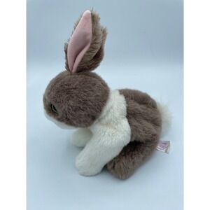 Vintage 1994 Tyco Bunny Bunny Bunnies Brown White Dutch Rabbit Plush Ear up FLAW